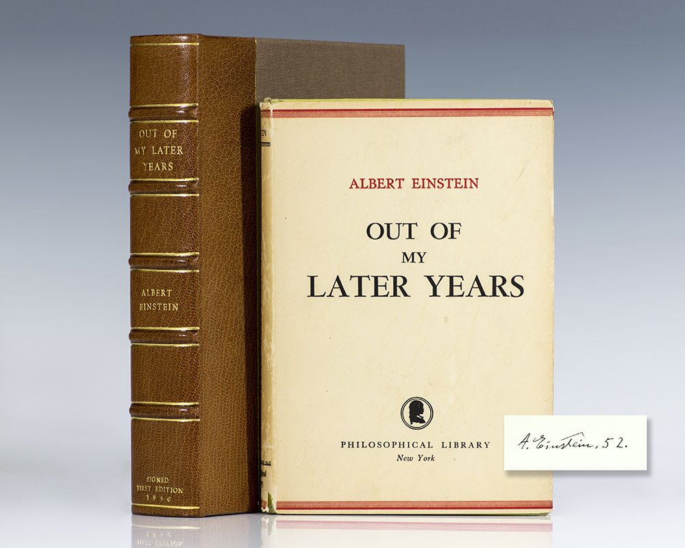 Out of My Later Years