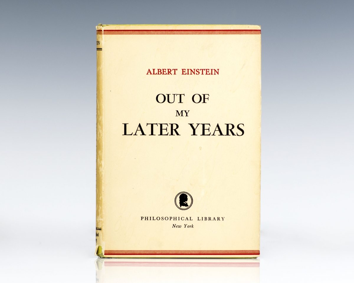 Out of My Later Years