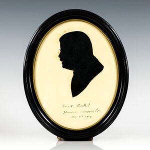 Theodore Roosevelt Signed Silhouette.