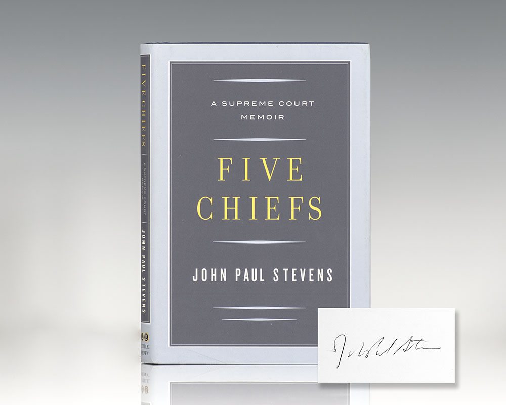Five Chiefs: A Supreme Court Memoir.