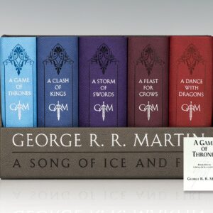 The Game of Thrones: A Song of Ice and Fire Saga:] A Game of Thrones; A Clash of Kings; A Storm of Swords; A Feast for Crows; A Dance with Dragons: Leather-Cloth Boxed Set