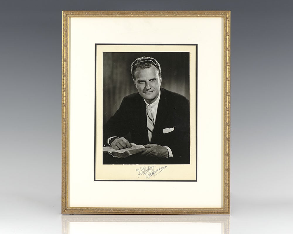 Billy Graham Signed Photograph.