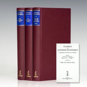 Classics in Austrian Economics: Volumes I-III.