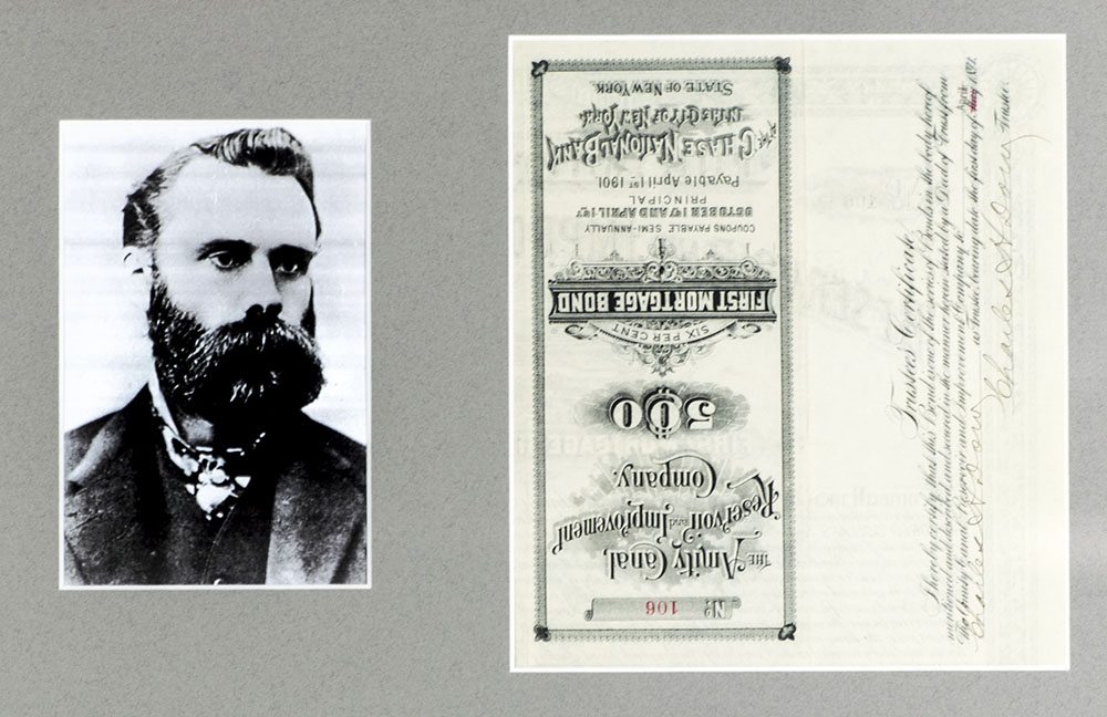 Charles Dow Signed Mortgage Bond