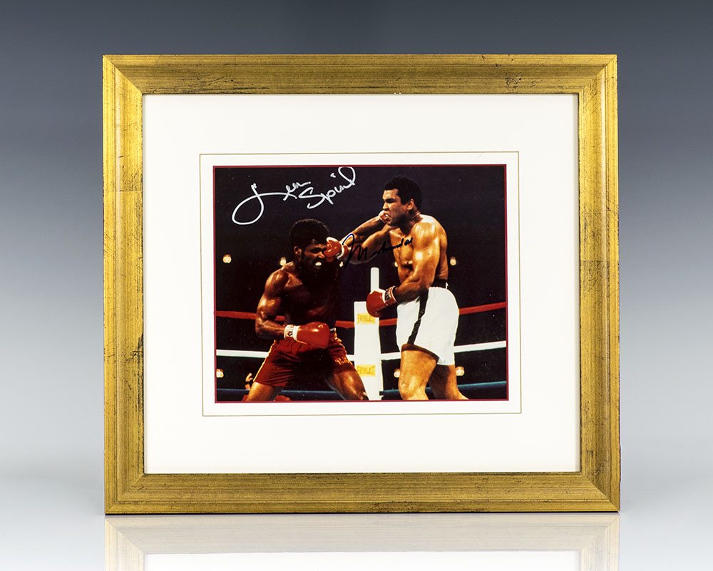 Muhammad Ali and Leon Spinks Signed Photograph.