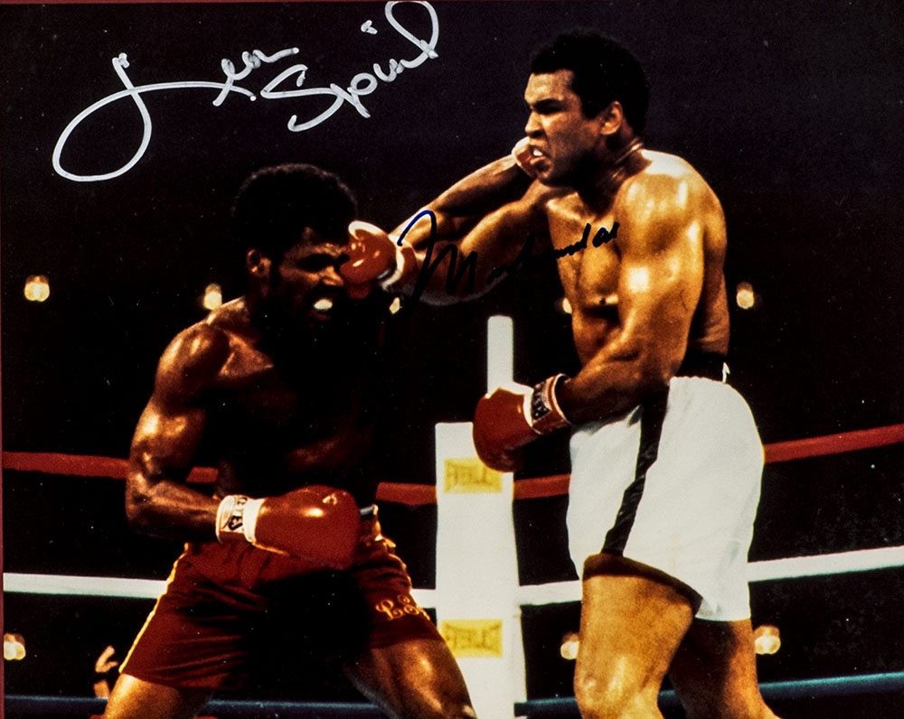 Muhammad Ali and Leon Spinks Signed Photograph.