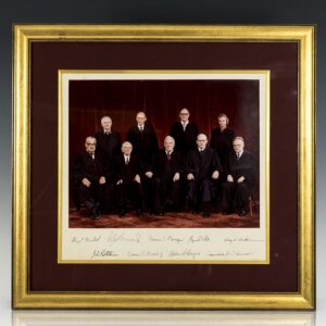 The Burger Court Signed Photograph.