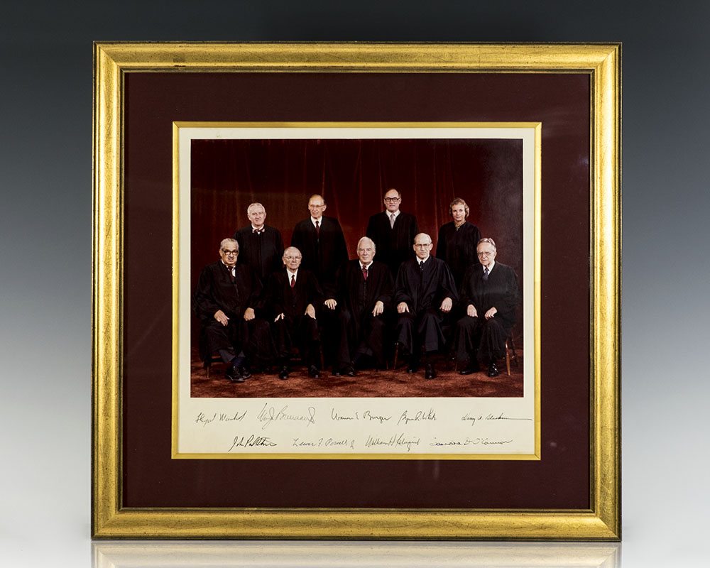 The Burger Court Signed Photograph.