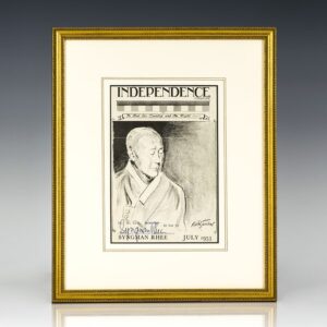 Syngman Rhee Signed Portrait.