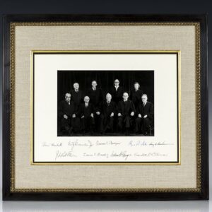 Warren E. Burger Supreme Court Signed Photograph.
