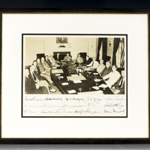Harry Truman and His Cabinet Signed Photograph.
