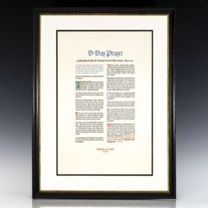 Lithographic broadside, “D-Day Prayer.”