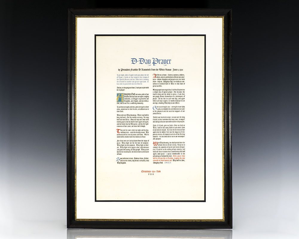 Lithographic broadside, “D-Day Prayer.”