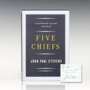 Five Chiefs: A Supreme Court Memoir.