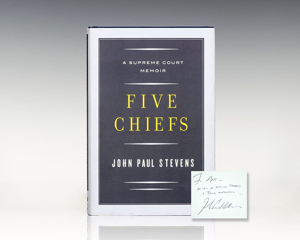 Five Chiefs: A Supreme Court Memoir.