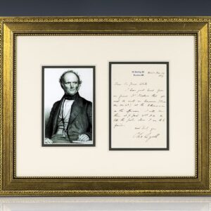 Charles Lyell Autographed Letter Signed.
