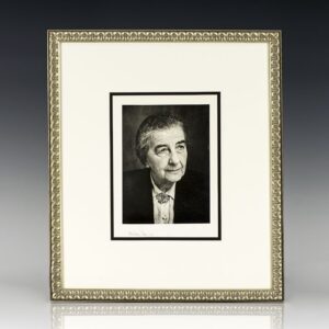 Golda Meir Signed Photograph.