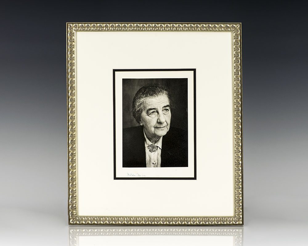 Golda Meir Signed Photograph.