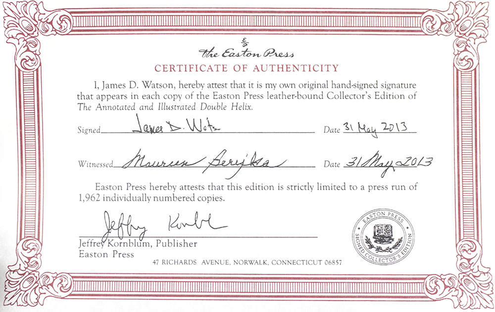 The Annotated and Illustrated Double Helix