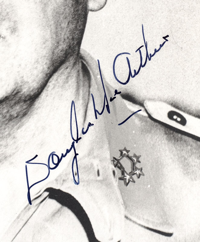 Douglas MacArthur Signed Photograph