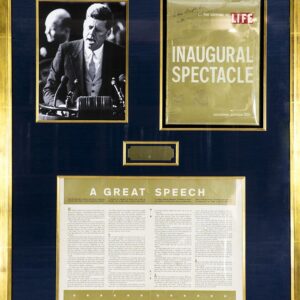 John F. Kennedy Signed Inaugural Address.