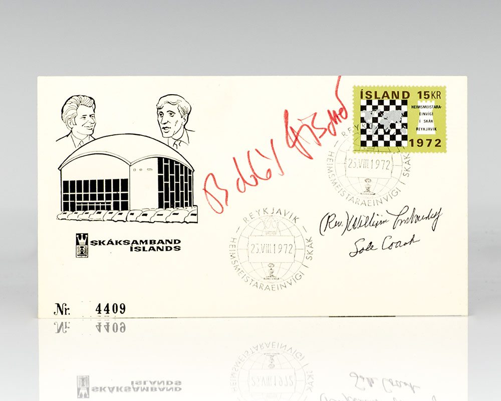 Bobby Fischer and William Lombardy Autographed First Day Cover.