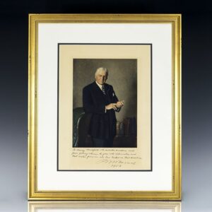 Bernard Baruch Signed Portrait.