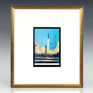 Neil Armstrong Signed Apollo 11 Liftoff.