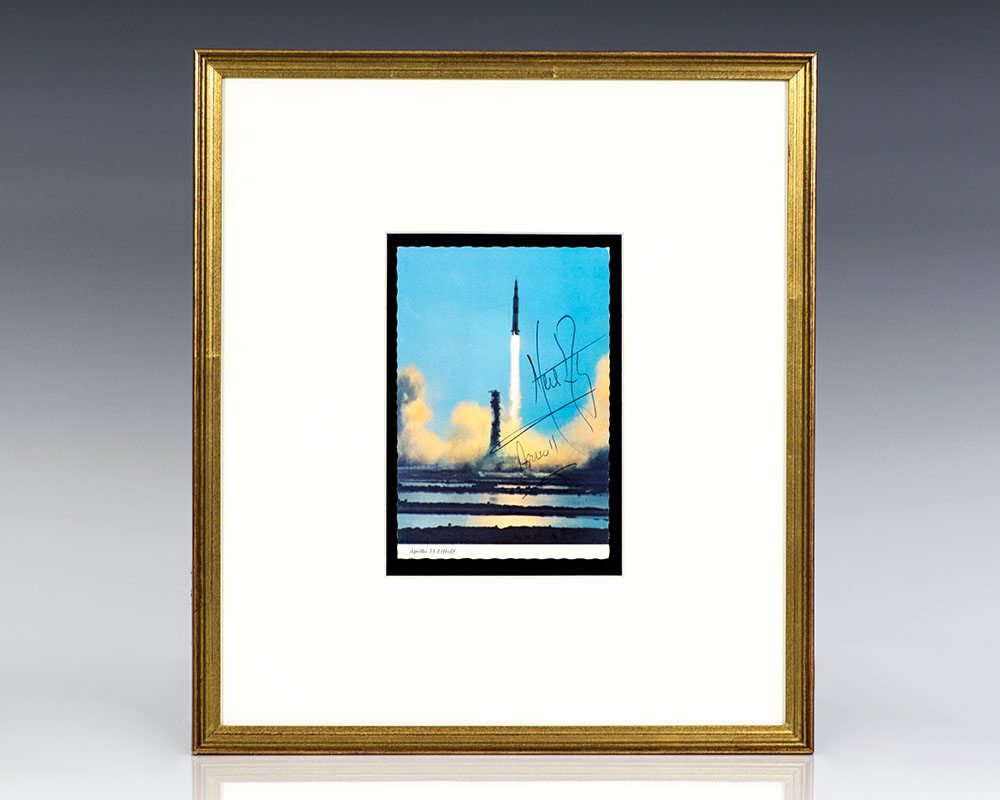 Neil Armstrong Signed Apollo 11 Liftoff.