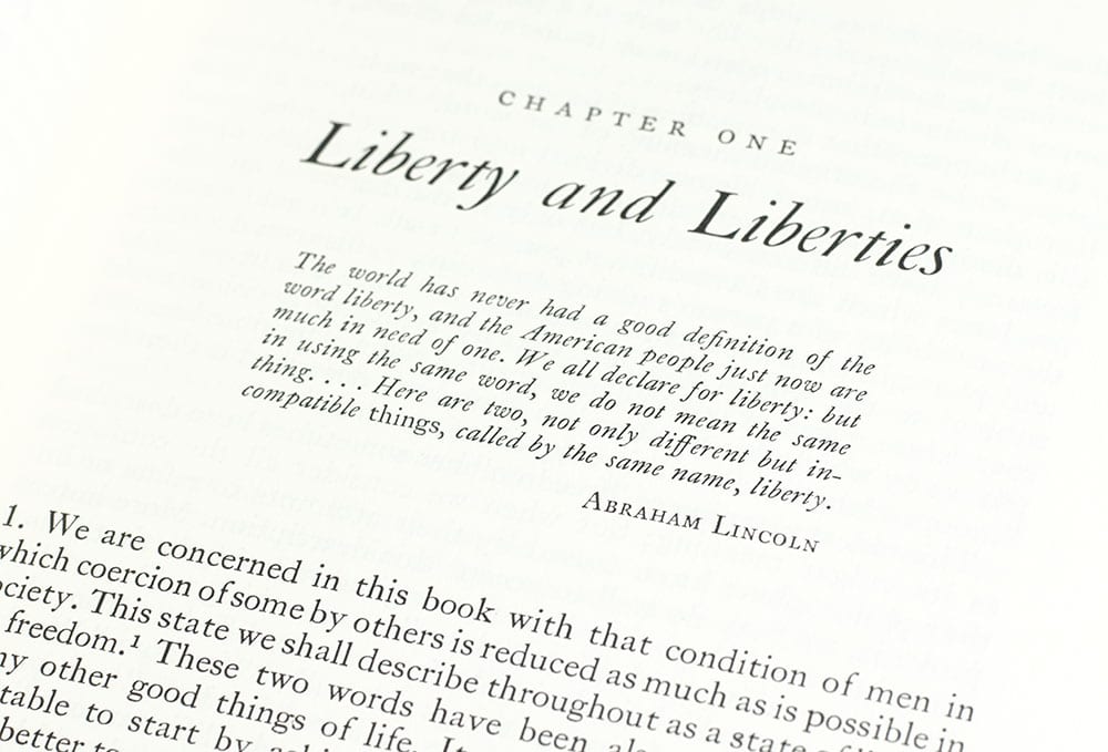 The Constitution of Liberty