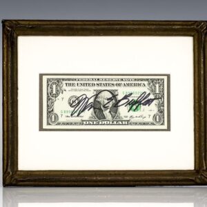 Warren Buffett Signed Dollar Bill.