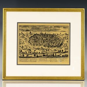 18th Century Map of the Holy City of Jerusalem.