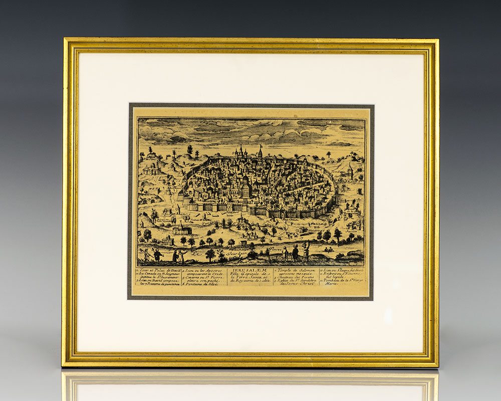 18th Century Map of the Holy City of Jerusalem.