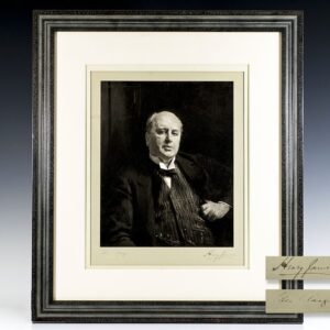 John Singer Sargent Henry James Signed Portrait.