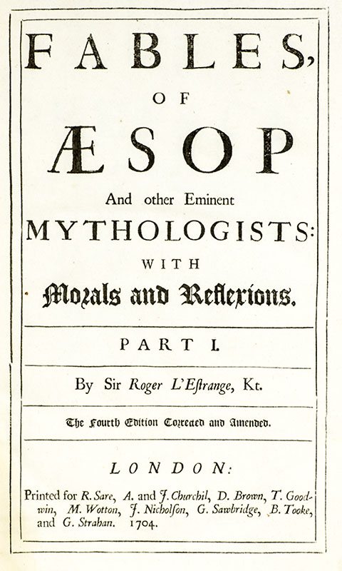 Fables of Aesop and Other Eminent Mythologists.