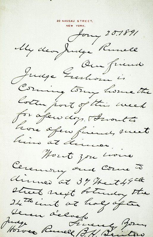 Collection of documents signed by President Grant and eight members of his administration.