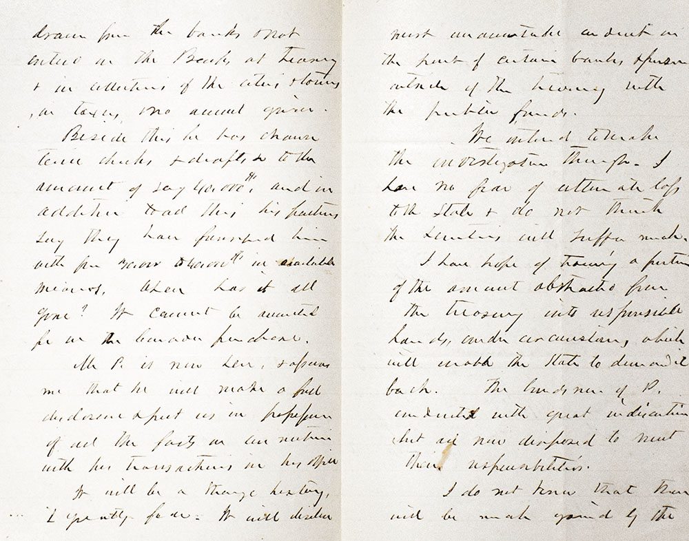 Collection of documents signed by President Grant and eight members of his administration.