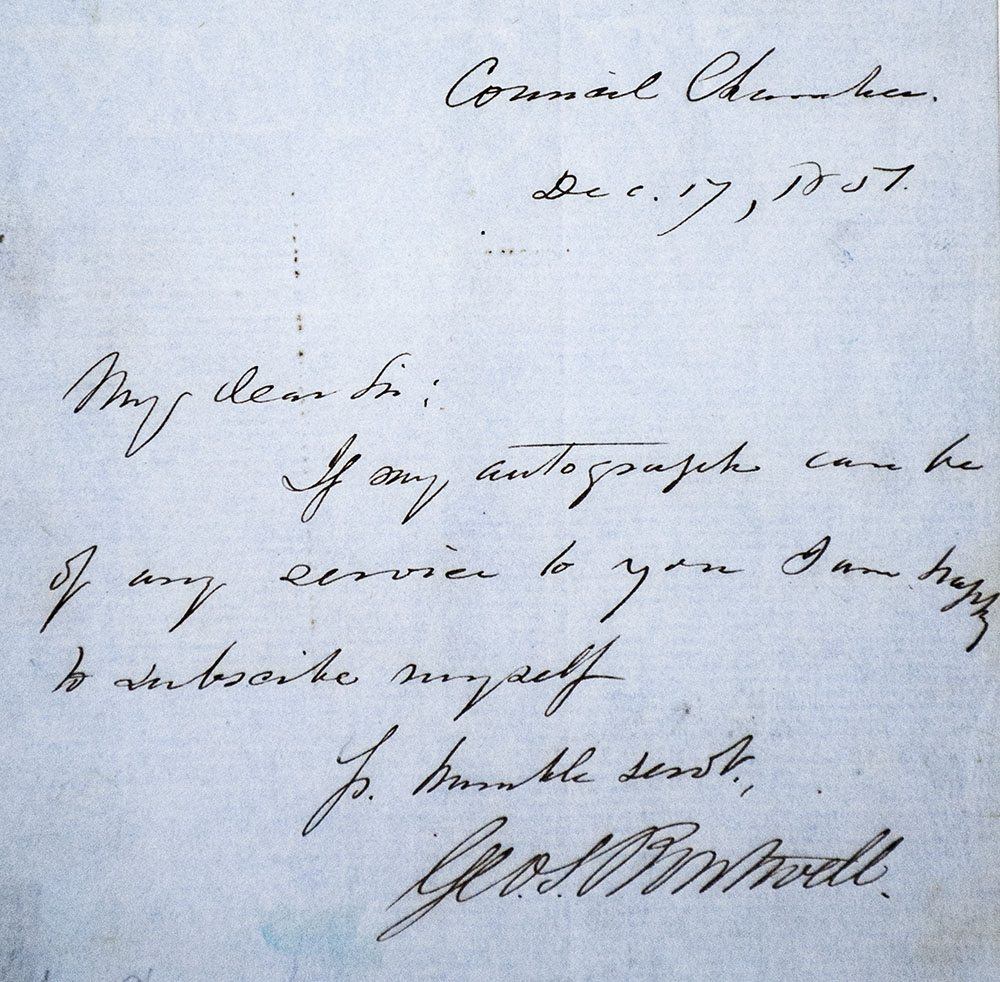 Collection of documents signed by President Grant and eight members of his administration.
