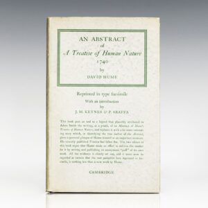 An Abstract of A Treatise of Human Nature 1740.