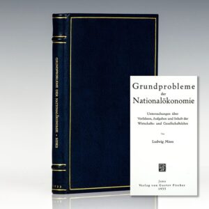 Grundprobleme der Nationalökonomie.