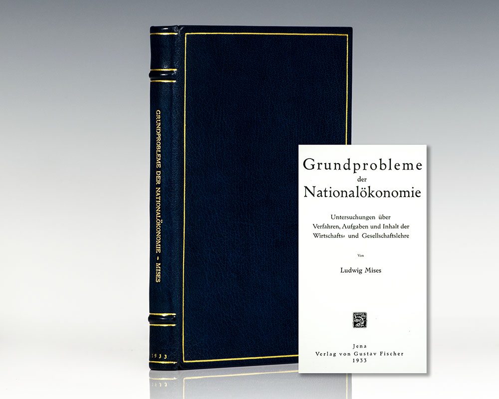 Grundprobleme der Nationalökonomie.