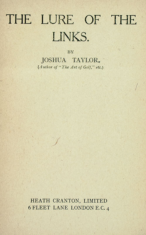 The Lure of the Links