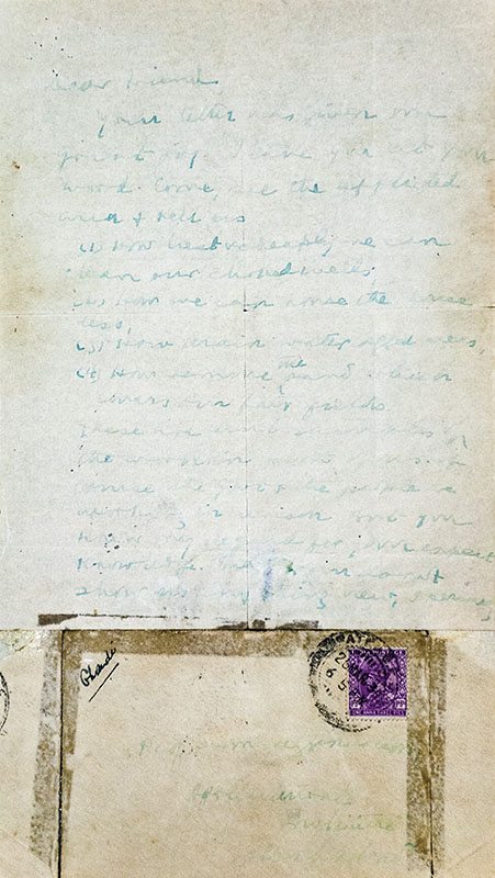 Mohandas K. Gandhi Autographed Letter Signed.