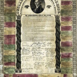 Jacksonian Era Broadside of the Declaration of Independence.