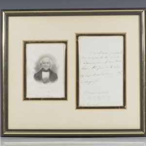 Martin Van Buren Autographed Note Signed