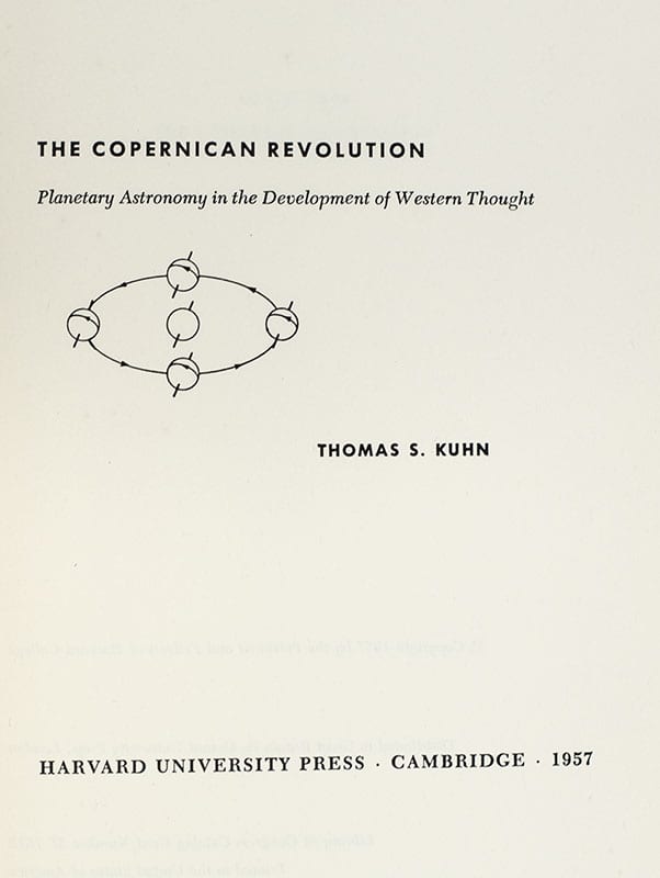 The Copernican Revolution. Planetary Astronomy in the Development of Western Thought