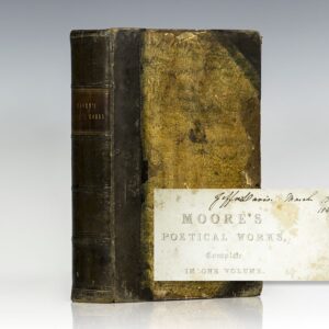 The Poetical Works of Thomas Moore (Jefferson Davis' Copy).