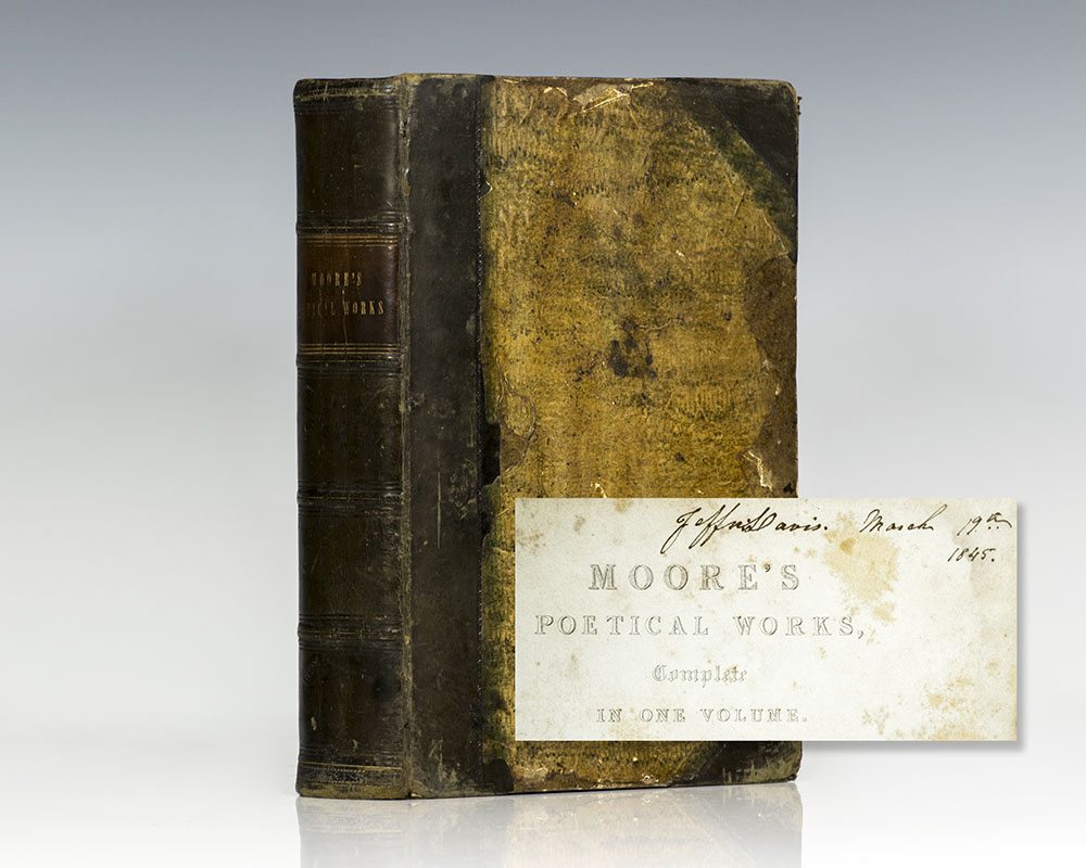 The Poetical Works of Thomas Moore (Jefferson Davis’ Copy).