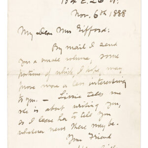 Herman Melville Autograph Letter Signed.
