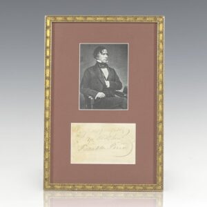 Closing Salutation Signed by President Franklin Pierce